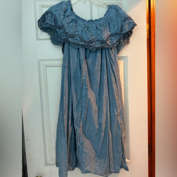 Knox Rose Dresses & Skirts - Knox Rose women’s medium blue off the shoulder dress.